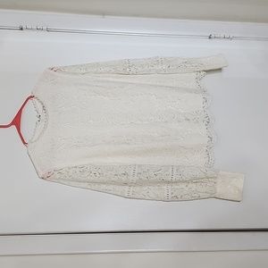 Rachel Parcell white, laced blouse